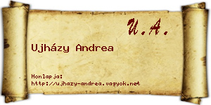 Ujházy Andrea névjegykártya